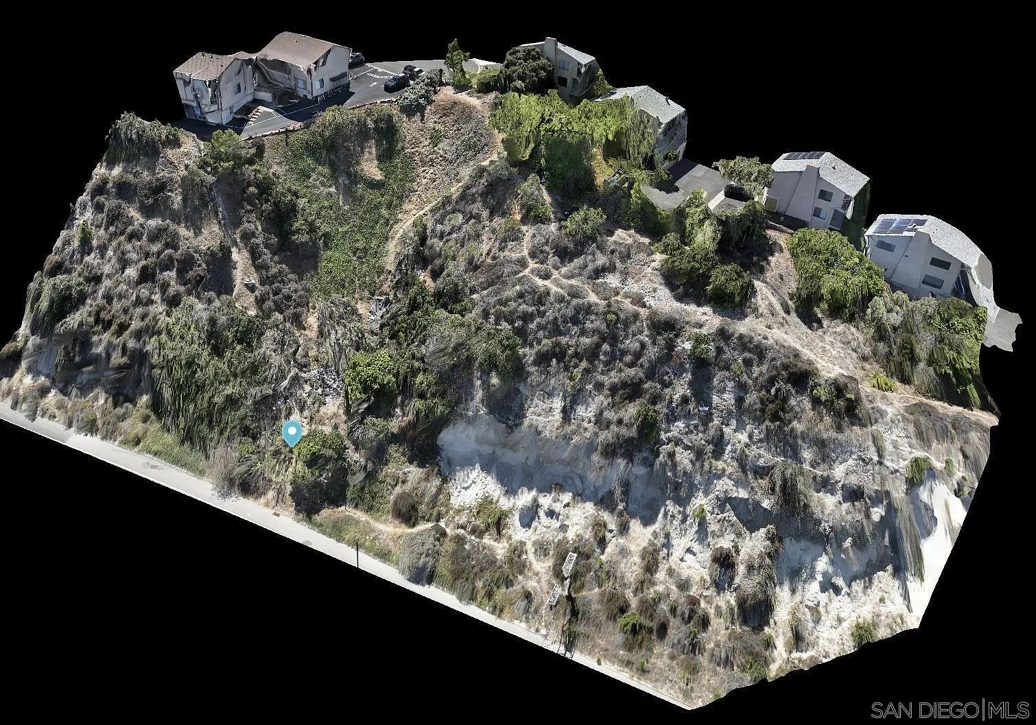 Aerial view of the 0.32 acre development parcel at 4325 6th Avenue in San Diego's Hillcrest neighborhood
